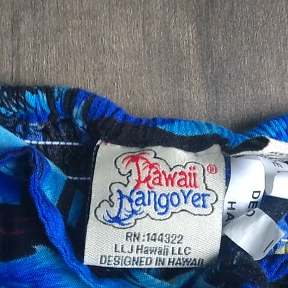 HAWAII HANGOVER SMOCK BACK  HALTER FLORAL DRESS GIRLS 12 - Picture 4 of 6